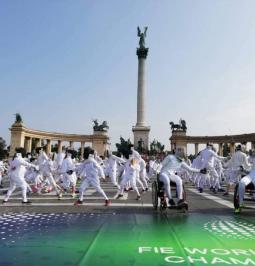 Fencing flash mob 2018