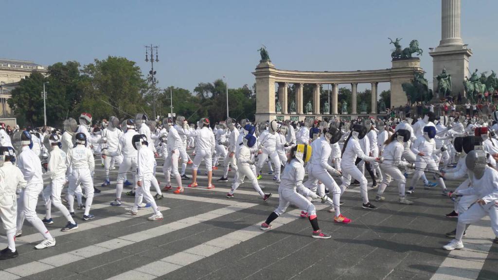 Fencing flash mob 2018